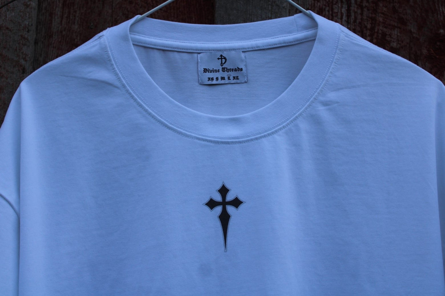 Through His Power T shirt in White